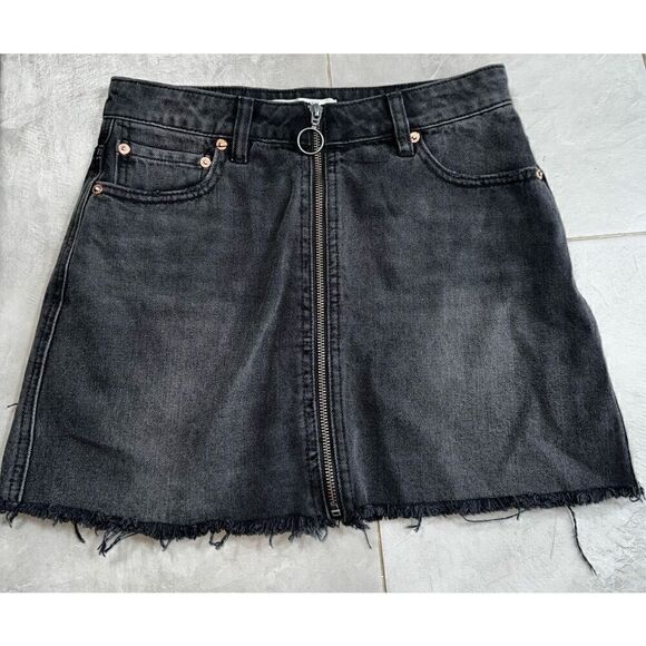 We The Free Black Denim Skirt Size 26 - Picture 1 of 6